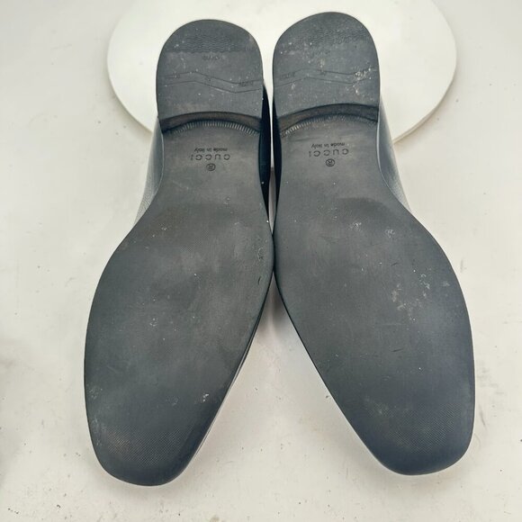 Gucci Men Size UK 9 US 10 Black Leather Slip On Loafer Dress Shoes - Picture 8 of 13